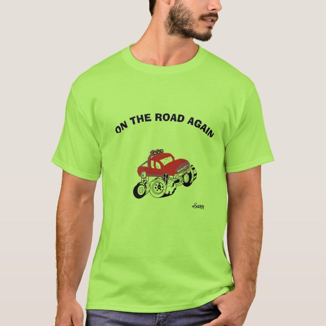  Camiseta : Na Estrada Novamente . (Frente)