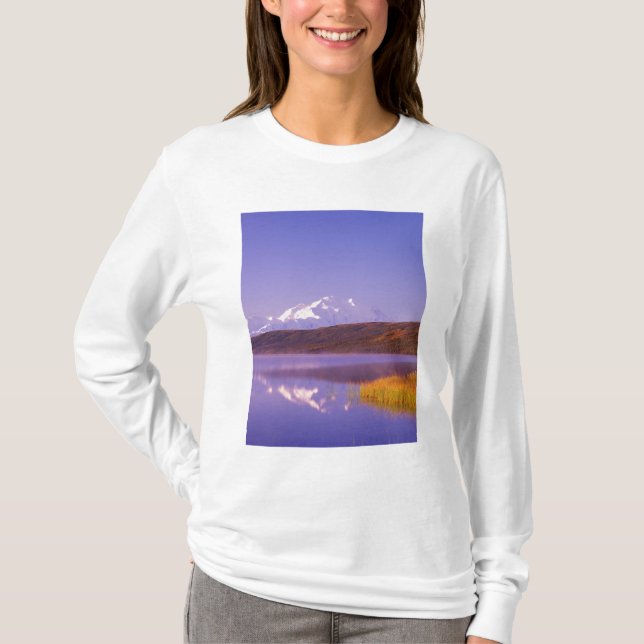Camiseta NA, EUA, Alaska, Denali NP, Wonder Lake, Mt. (Frente)