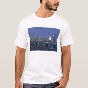 Camiseta NA, EUA, Oregon, Bandon, Farol Coquille