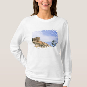 Camiseta NA, EUA, Texas Moinho de vento e falésias de Palo 