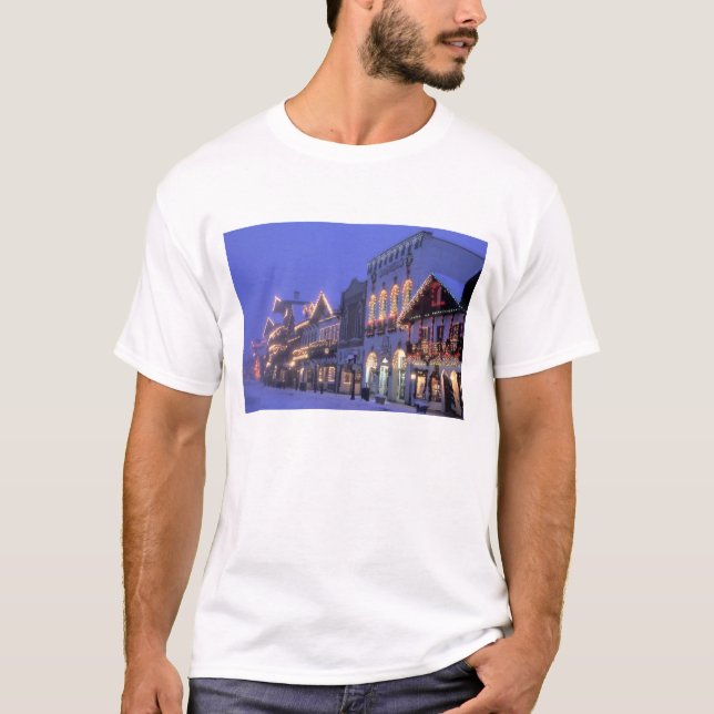 Camiseta NA, EUA, Washington, Leavenworth. Rua Principal (Frente)