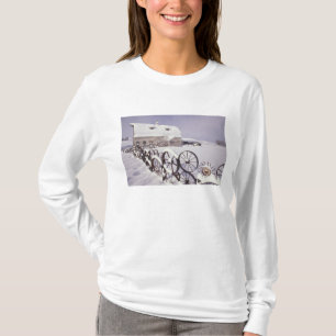 Camiseta NA, EUA, Washington, Uniontown, Celeiro branco e