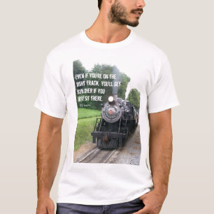 Camiseta Na faixa direita - Piada do comboio