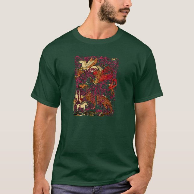 Camiseta Na floresta da noite (Frente)