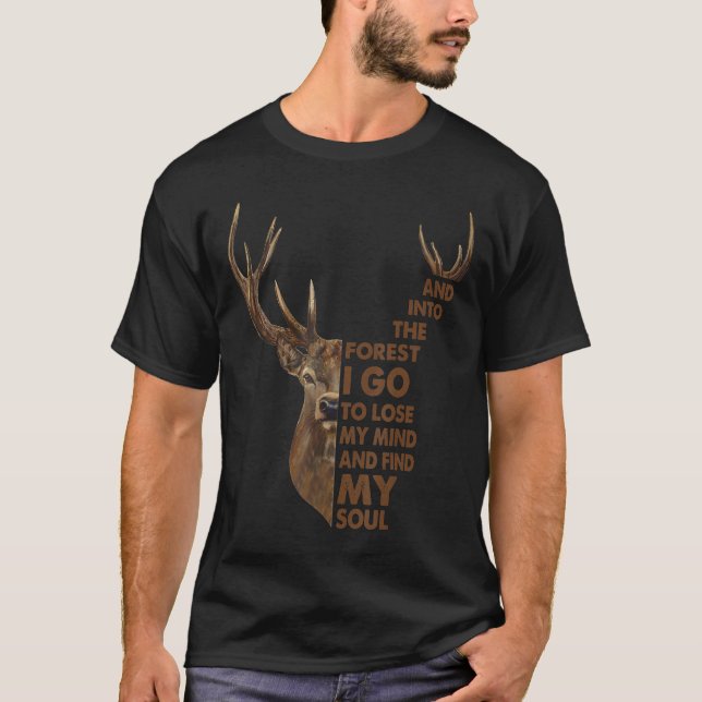 Camiseta Na Floresta Eu Vou Ao Perder Minha Mente Amp Encon (Frente)