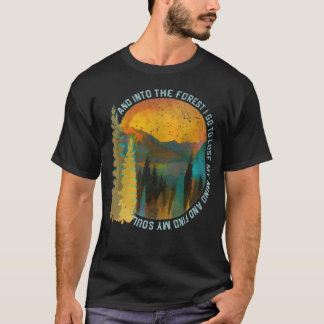 Camiseta Na Floresta Eu Vou Caminhando Amante Da Natureza