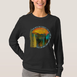 Camiseta Na Floresta Eu Vou Caminhar O Acampamento Da Natur