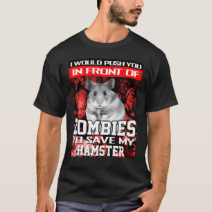 Camiseta Na Frente Dos Zumbis Para Salvar Meu Halloween De 