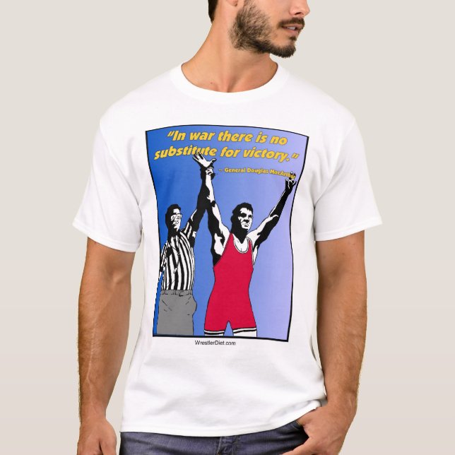 Camiseta "Na guerra não há nenhum substituto para T da (Frente)