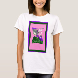 Camiseta Na Hillary Da Mudança Rosa, Os EUA Somos Mais Fort