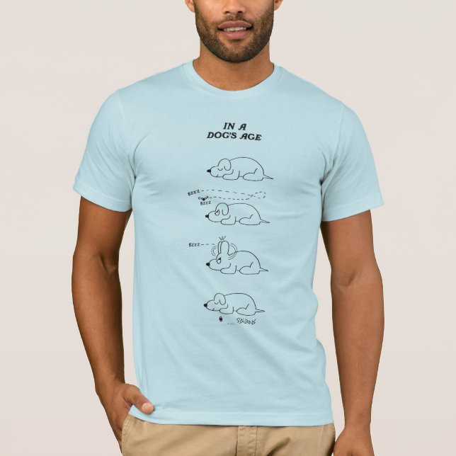 Camiseta Na idade de um cão (Frente)