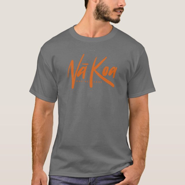 Camiseta Na Kane Koa Workout Shirt (Cinza-Laranja) (Frente)
