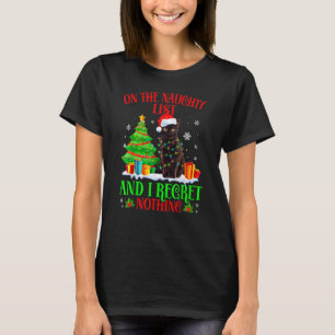 Camiseta Na Lista de Natal Travesso E Não Me Arrependo de N
