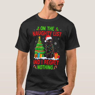 Camiseta Na Lista de Natal Travesso E Não Me Arrependo de N