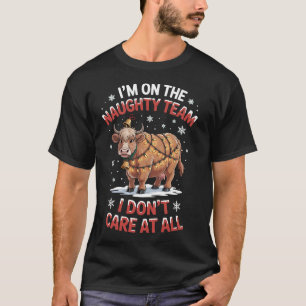 Camiseta Na lista dos travessos, eu não me importo em nada