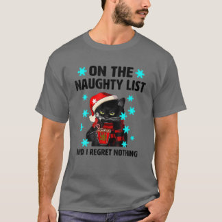 Camiseta Na Lista Maldita E Eu Não Lamento Nada De Gato Neg