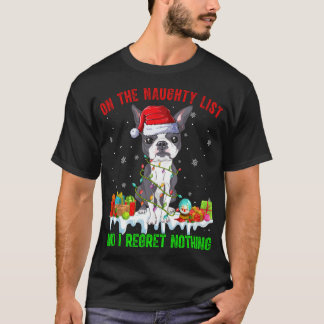 Camiseta Na Lista Maldita E Eu Não Lamento Nada De Xmas Bos
