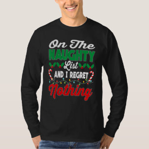 Camiseta Na Lista Maldita E Eu Não Lamento Nada De Xmas Com