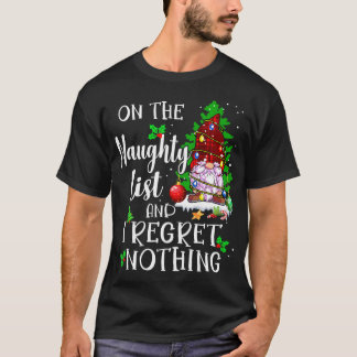 Camiseta Na lista travessa e não lamento nada de Gnome Xma