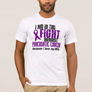 Camiseta Na luta contra a ESPOSA do câncer de pâncreas