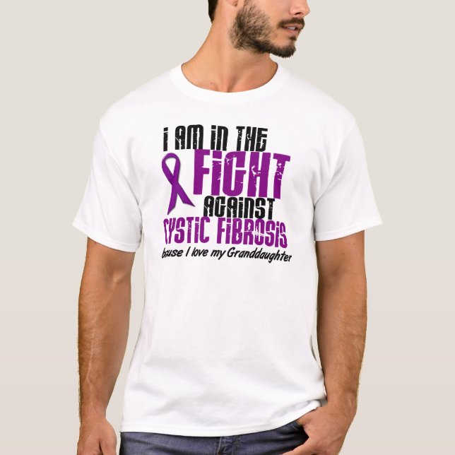 Camiseta Na luta contra a NETA da fibrose cística (Frente)