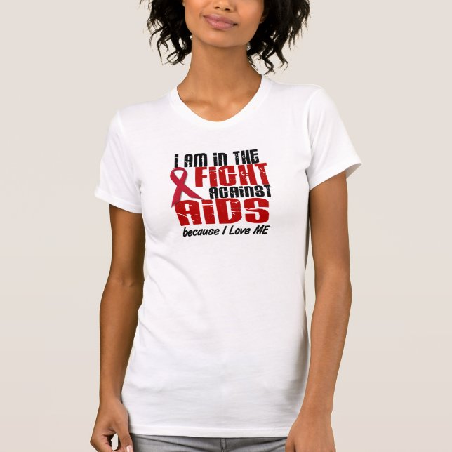 Camiseta Na luta contra o AIDS (Frente)