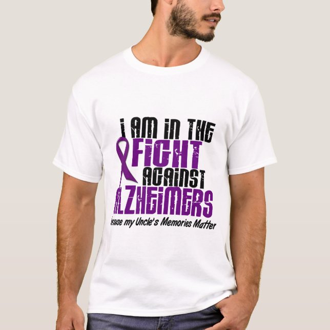 Camiseta Na luta contra o TIO da doença de Alzheimer (Frente)