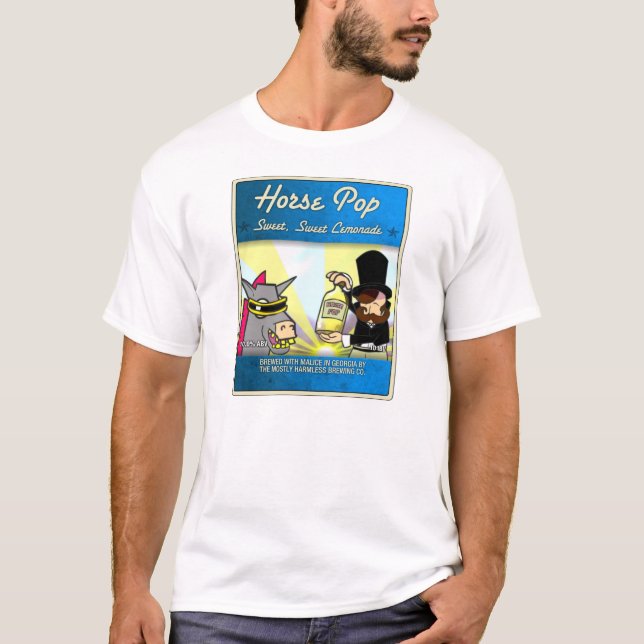 Camiseta Na maior parte pop inofensivo do cavalo (Frente)