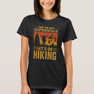 Camiseta “Na Melhor Experiência, Solte-se e Vá Hiking Retro