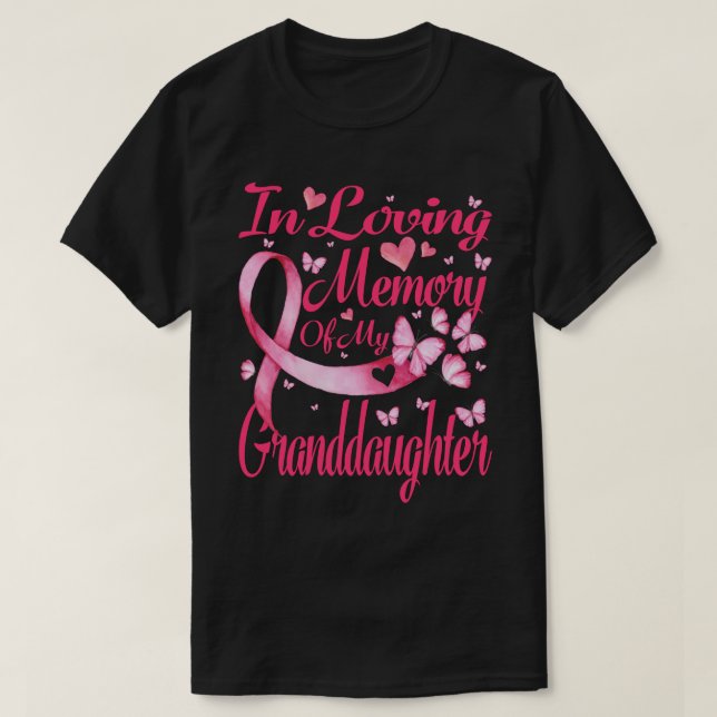 Camiseta Na Memória Adorável Do Cancer Da Minha Avó (Frente do Design)