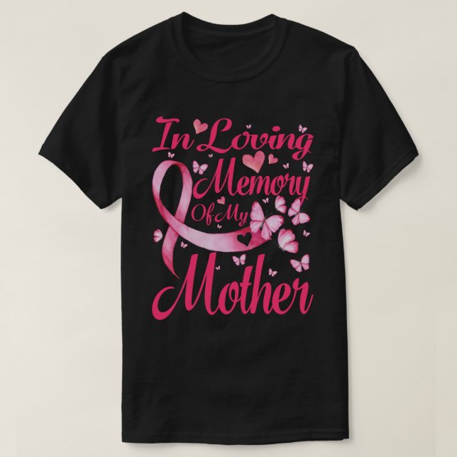 Camiseta Na Memória Adorável Do Meu Cancer Mamário Awaren (Frente do Design)