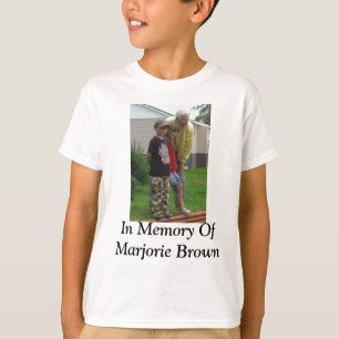 Camiseta Na memória de Marjorie Brown