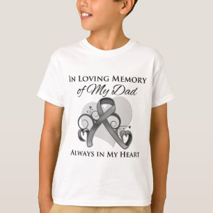 Camiseta Na memória de meu pai - cancro cerebral