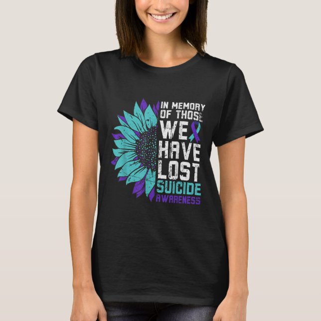 Camiseta Na Memória Sensibilização Suicida, Prevenção (Frente)