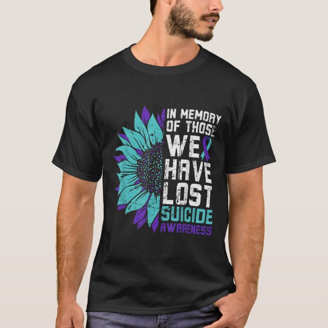 Camiseta Na Memória Sensibilização Suicida, Prevenção (Frente)
