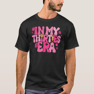 Camiseta Na minha 30 era Groovy aniversário de 30 anos engr