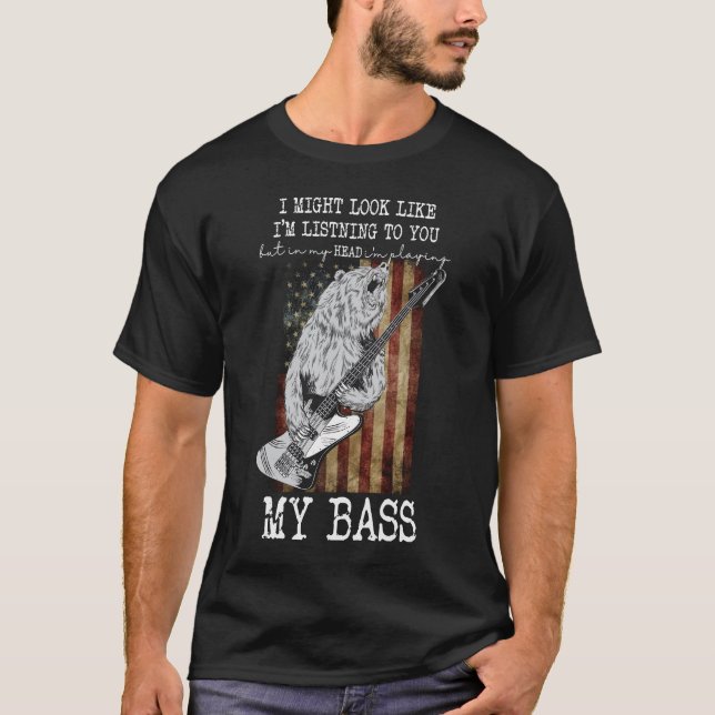 Camiseta Na minha cabeça estou tocando meu sogro (Frente)