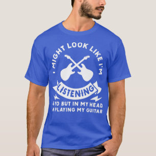 Camiseta Na Minha Cabeça Estou Tocando Minha Guitarrista
