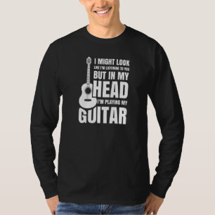Camiseta Na Minha Cabeça Estou Tocando Minha Guitarrista