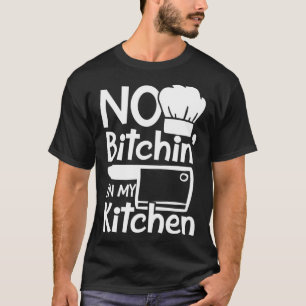 Camiseta Na minha cozinha, açougueiro e cozinha
