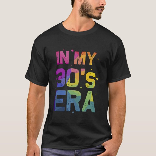 Camiseta Na minha década de 30, Legal aniversário de 30 ano (Frente)