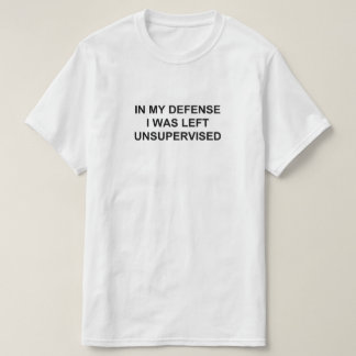 CAMISETA NA MINHA DEFESA, FIQUEI SEM SUPERVISÃO