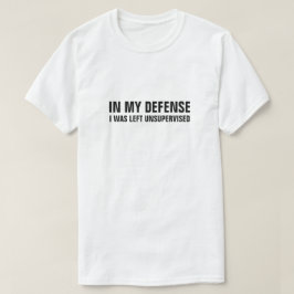 CAMISETA NA MINHA DEFESA, FIQUEI SEM SUPERVISÃO