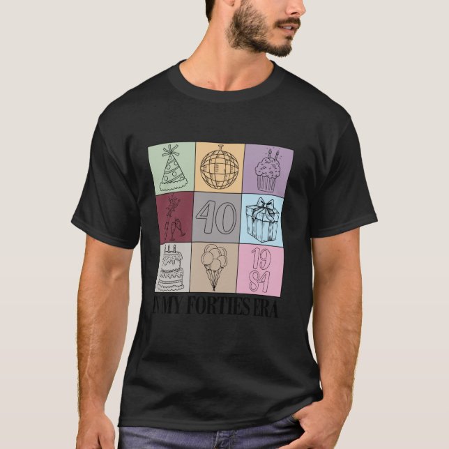 Camiseta Na Minha Época De 40 Anos Mulheres Retro 40º Bi (Frente)