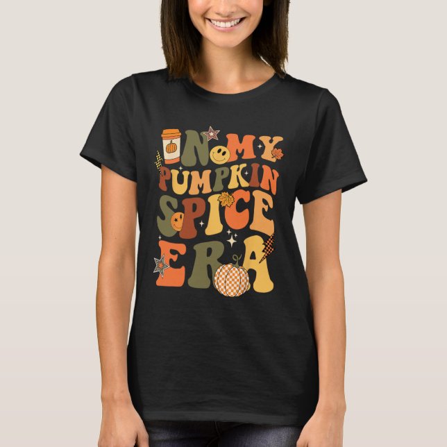 Camiseta Na Minha Época de Arroz, Retro Autumn, Ação de Gra (Frente)