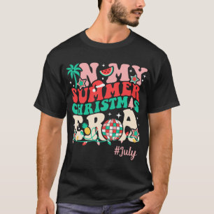 Camiseta Na Minha Época De Natal, Engraçado Groovy Summer X