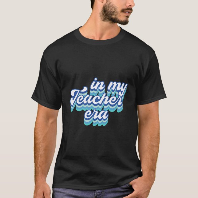 Camiseta Na Minha Época De Professores Em Azul (Frente)