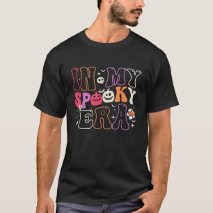Camiseta Na Minha Era Assustadora Fantasma Divertido Mulher