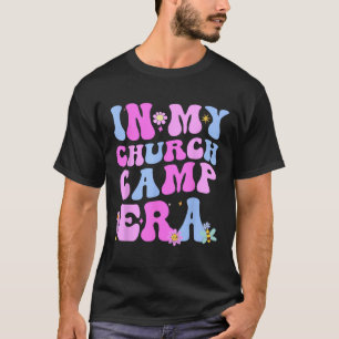 Camiseta Na Minha Era de Acampamento na Igreja Divertido Gr