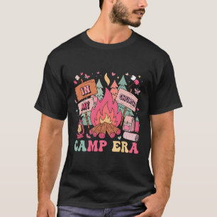 Camiseta Na Minha Era de Acampamento na Igreja Férias de Ve
